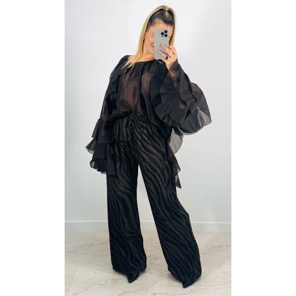 PANTALON ZEBRA CHOCOLAT