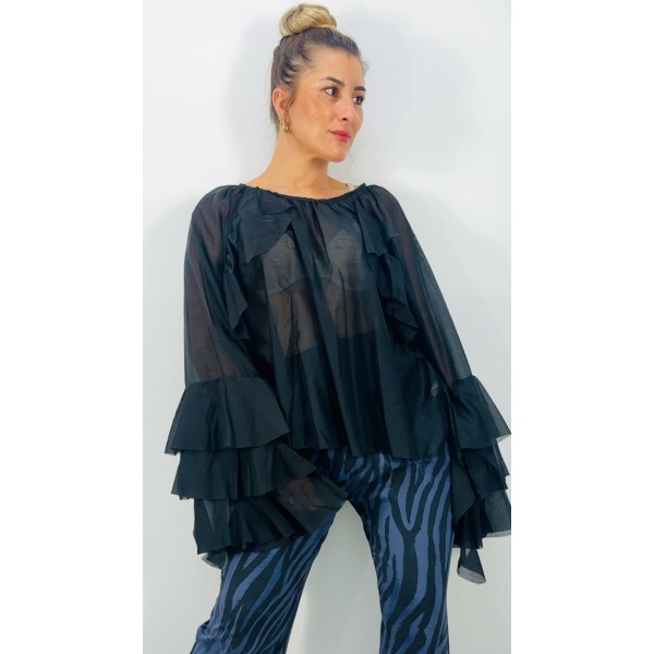 BLUSA BLACK VOLAN