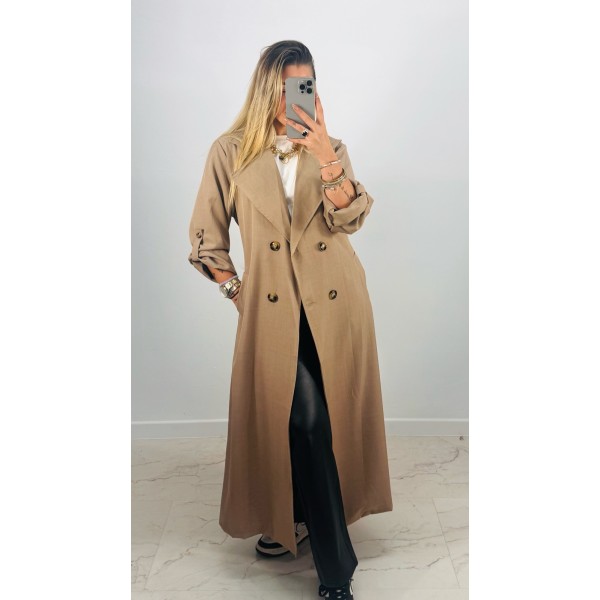 GABARDINA TEL BEIGE