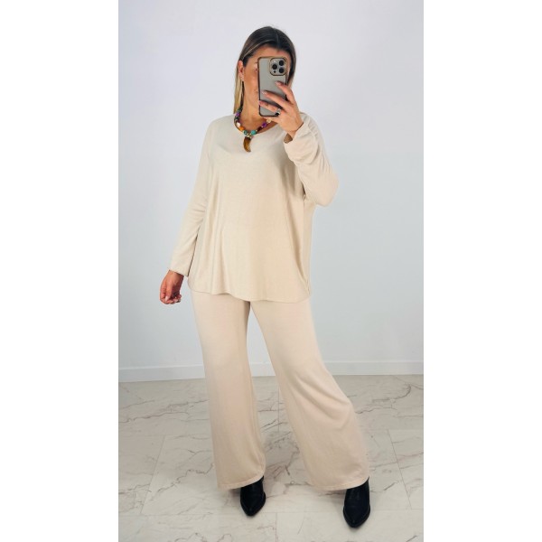 CONJUNTO PUNTO BEIGE