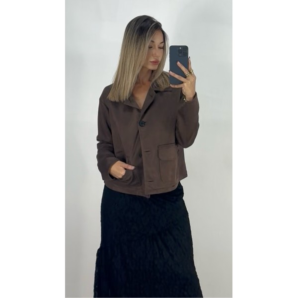 CHAQUETA ANTE MARRON