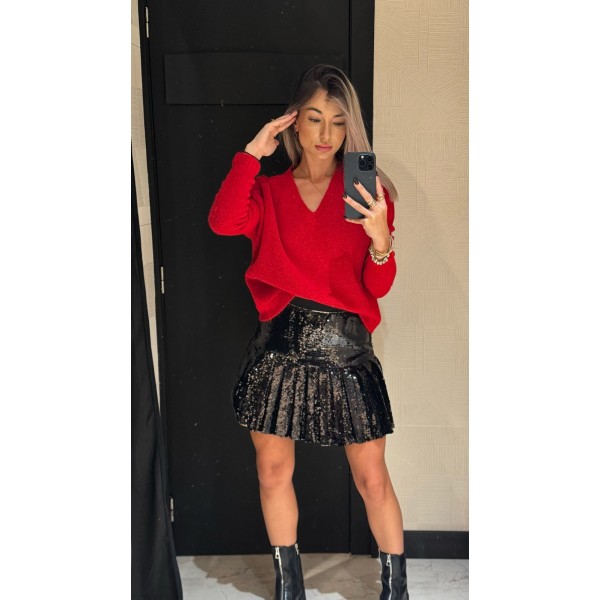 MINI FALDA TABLAS LENTEJUELA