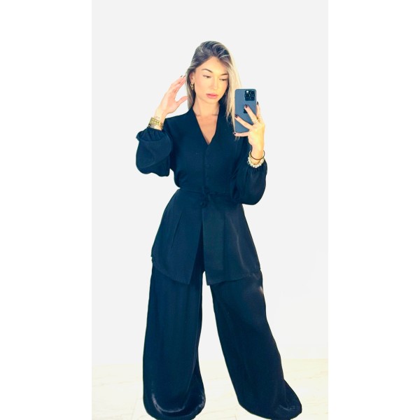 PANTALON SATIN BOMBACH NEGR