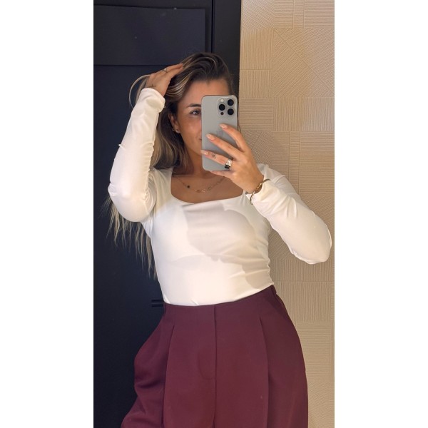 CAMISETA LICRA BLANCA