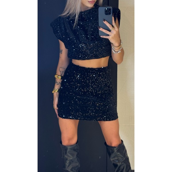 MINI FALDA LENTEJUELA