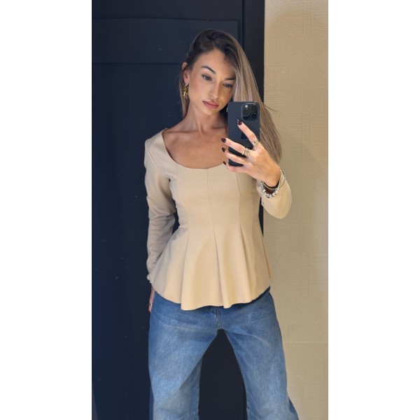 BLUSA FEM BEIGE