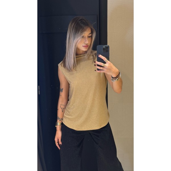 CAMISETA FIESTA DORADA