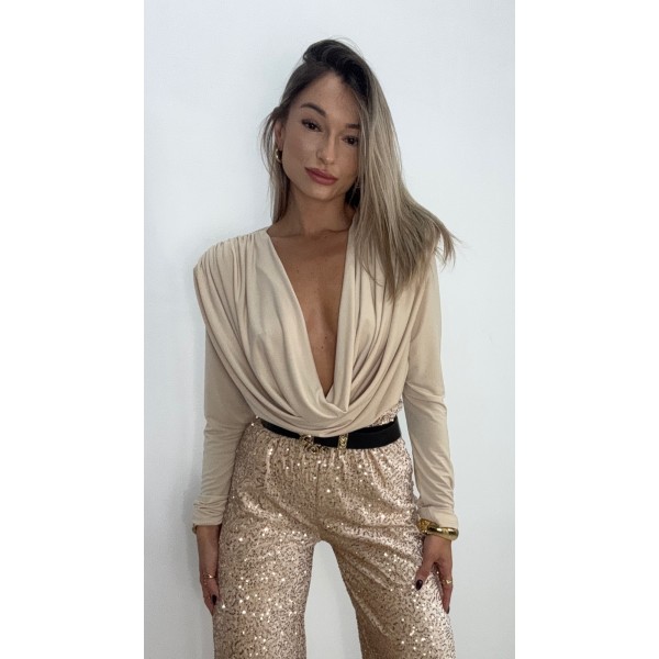 CHALECO CASCADA BEIGE