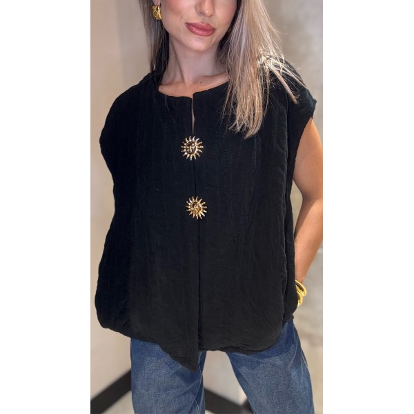 CHALECO SOL Y LUNA NEGRO