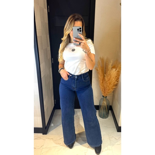 Pantalon Denim Wide Leg Reductores