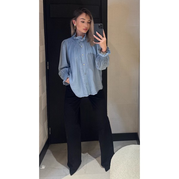 DENIM NEGRO WIDE LEG