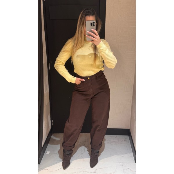 DENIM BALLONS MARRON