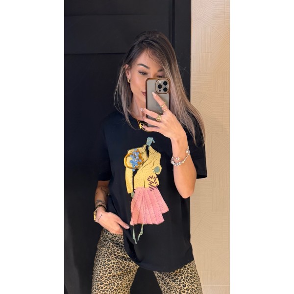 CAMISETA BOCETO NEGRA