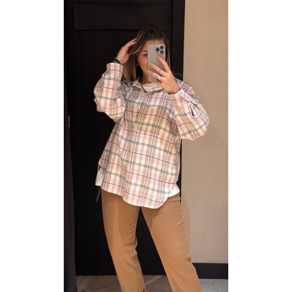 CAMISA CRISTINA ROSA