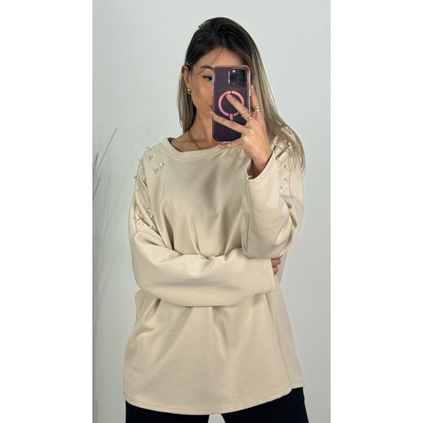 PULLOVER PERLA BEIGE