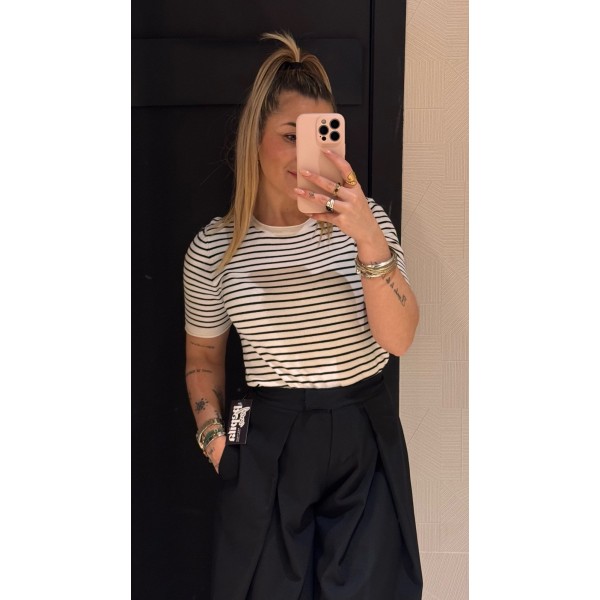 CAMISETA RAYAS BLANCA