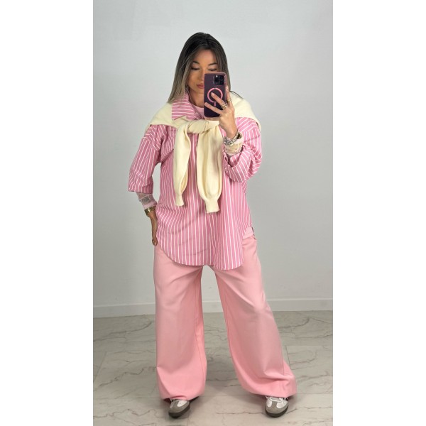 PANTALON BOMBACH ROSA