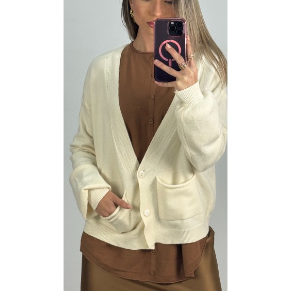 CARDIGAN CLAUDIA CREMA