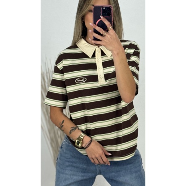 POLO YOURSELF MARRON