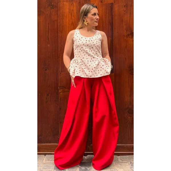 PANTALÓN PIA ROJO