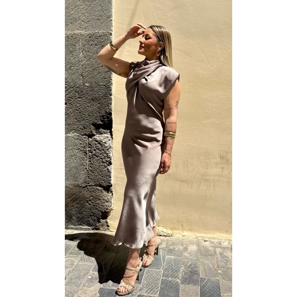 VESTIDO CAMELIA TOPO