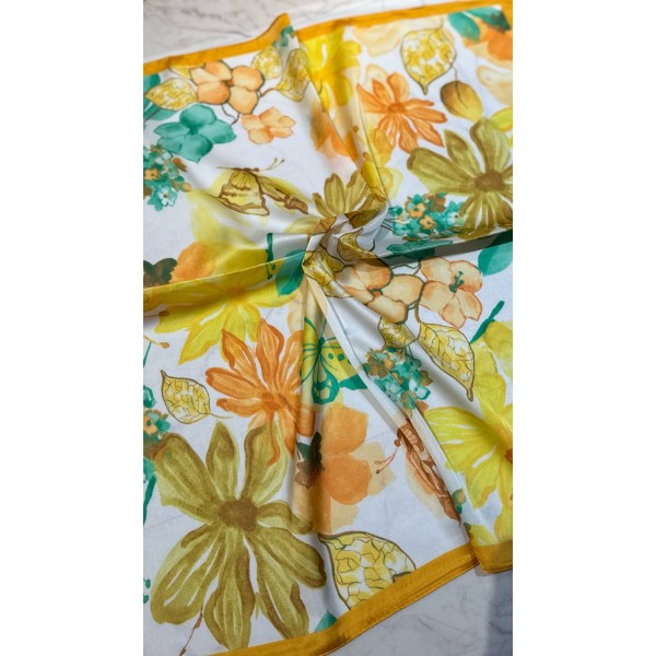 PAÑUELO FLORES AMARILLO