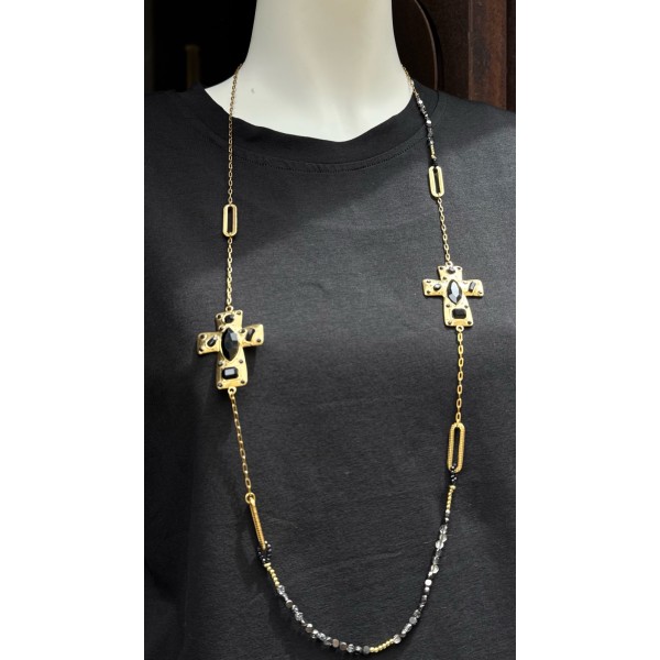 COLLAR CRUZ CUENTAS