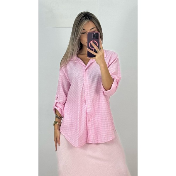CAMISA VICHY ROSA
