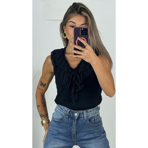 TOP CARMEN NEGRO