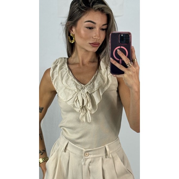 TOP CARMEN BEIGE