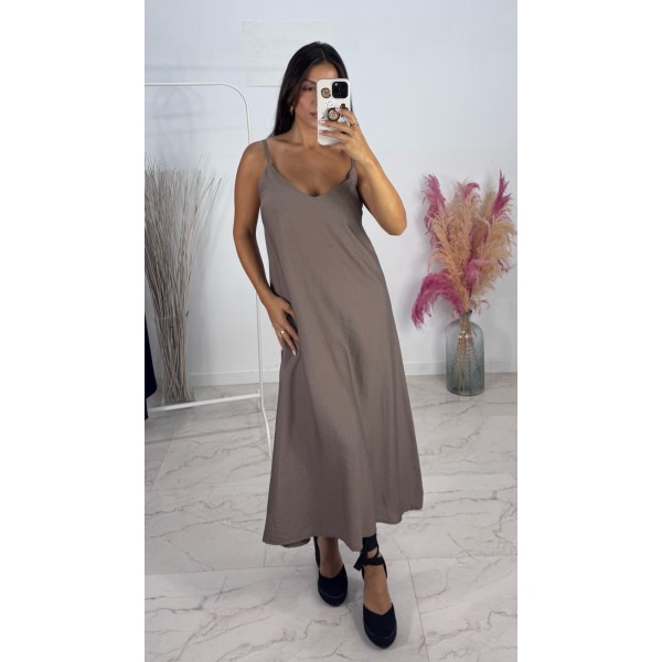 VESTIDO VERONA TOPO