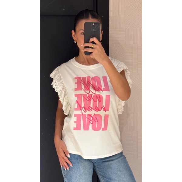 CAMISETA LOVE ROSE