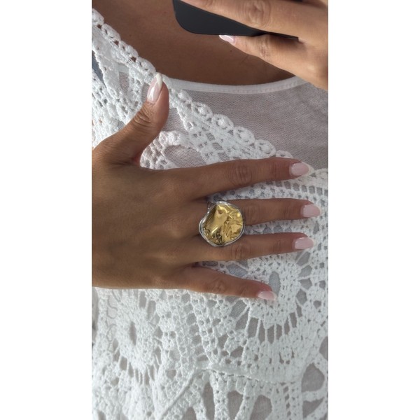 ANILLO PLATA Y ORO