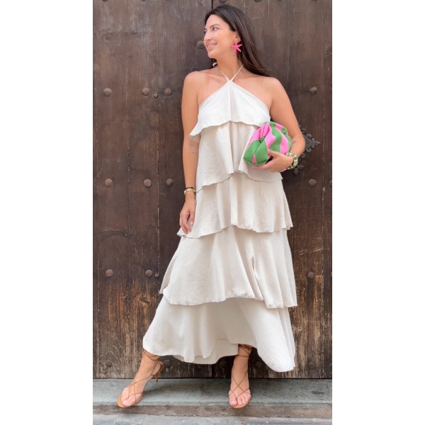 VESTIDO OLYMPIA BEIGE