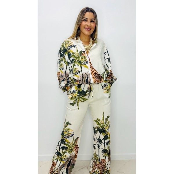 Pantalon Safari Blanco