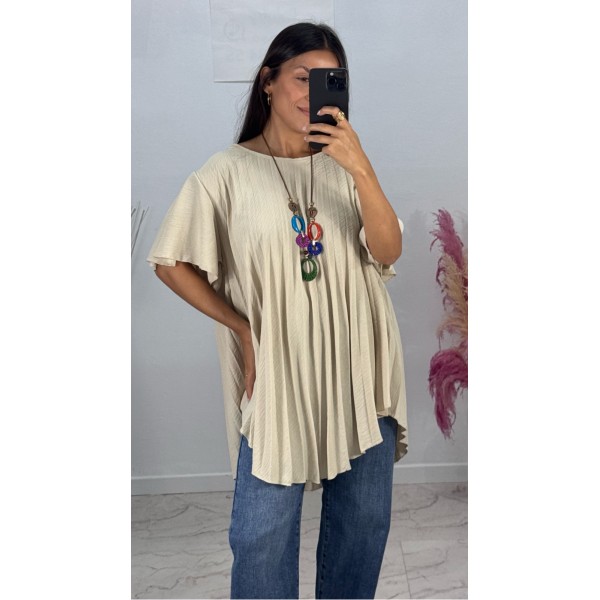 BLUSA PERLA BEIGE