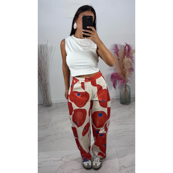 PANTALON BALLONS TOMATE