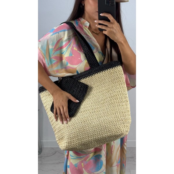 BOLSO SHOPPER RAFIA