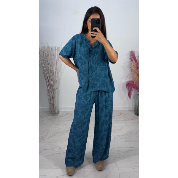 CONJUNTO PALM AZUL INDIGO