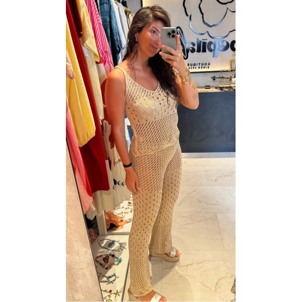 CONJUNTO CROCHET DORADO