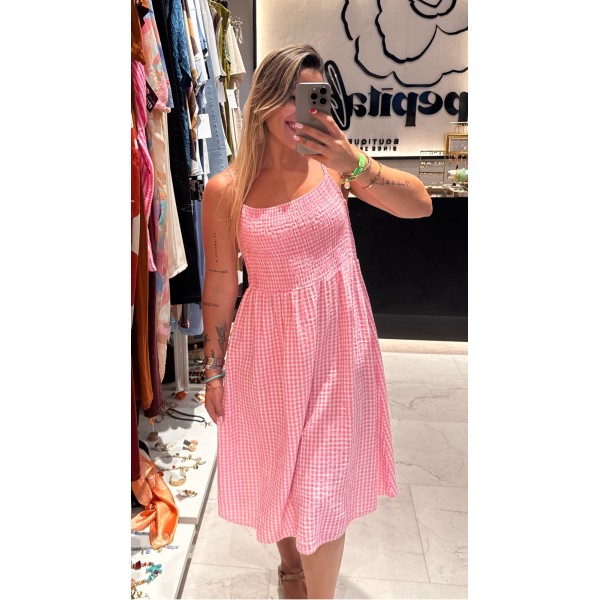 VESTIDO VICHY ROSA