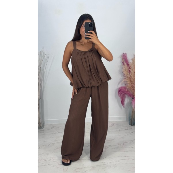 CONJUNTO BULLON MARRON