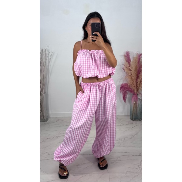 CONJUNTO VICHY ROSA