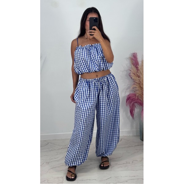 CONJUNTO VICHY AZUL