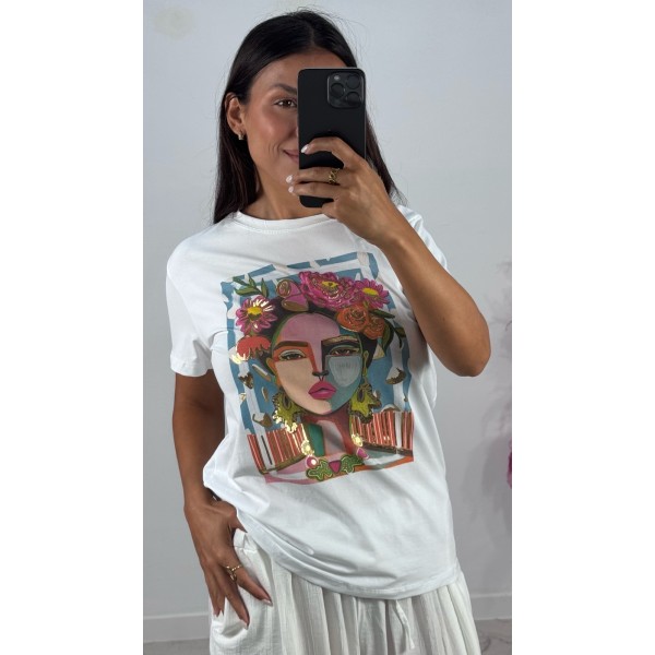 CAMISETA FRIDA COLOR