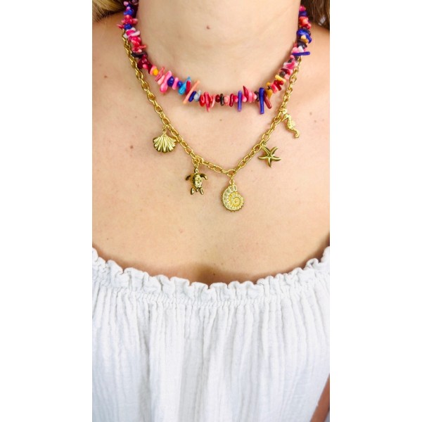 Cadena Mar caracola mini