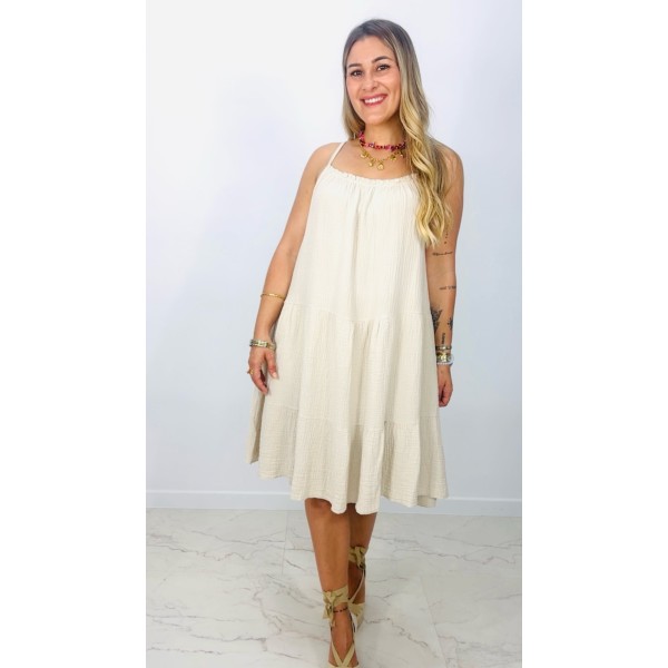Vestido Bambula Beige