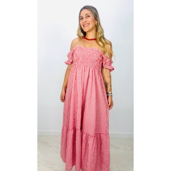 Vestido vichy Rojo