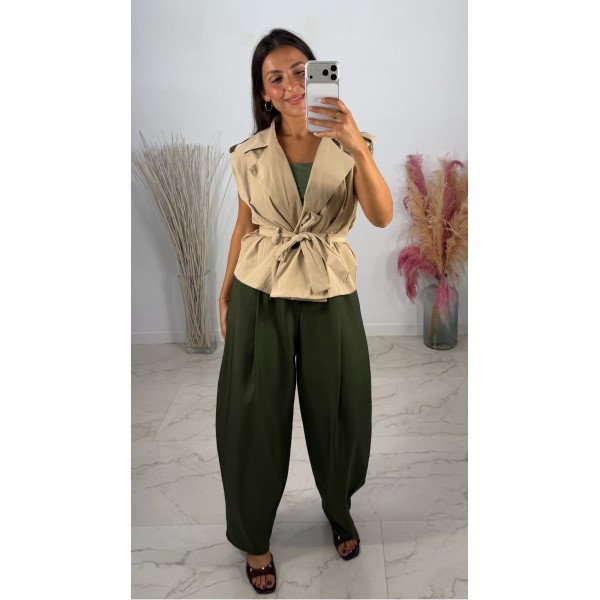 PANTALON BALLONS PINZA VERDE