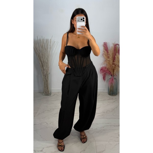 PANTALON BOMBACHO NEGRO